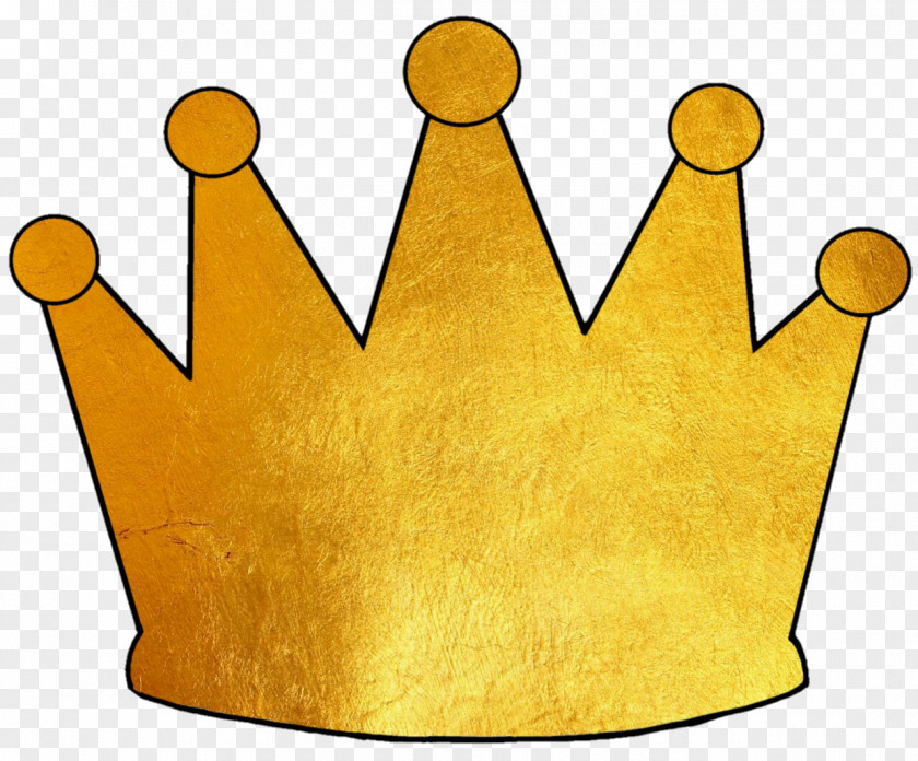 Golden Crown Line Point Clip Art PNG