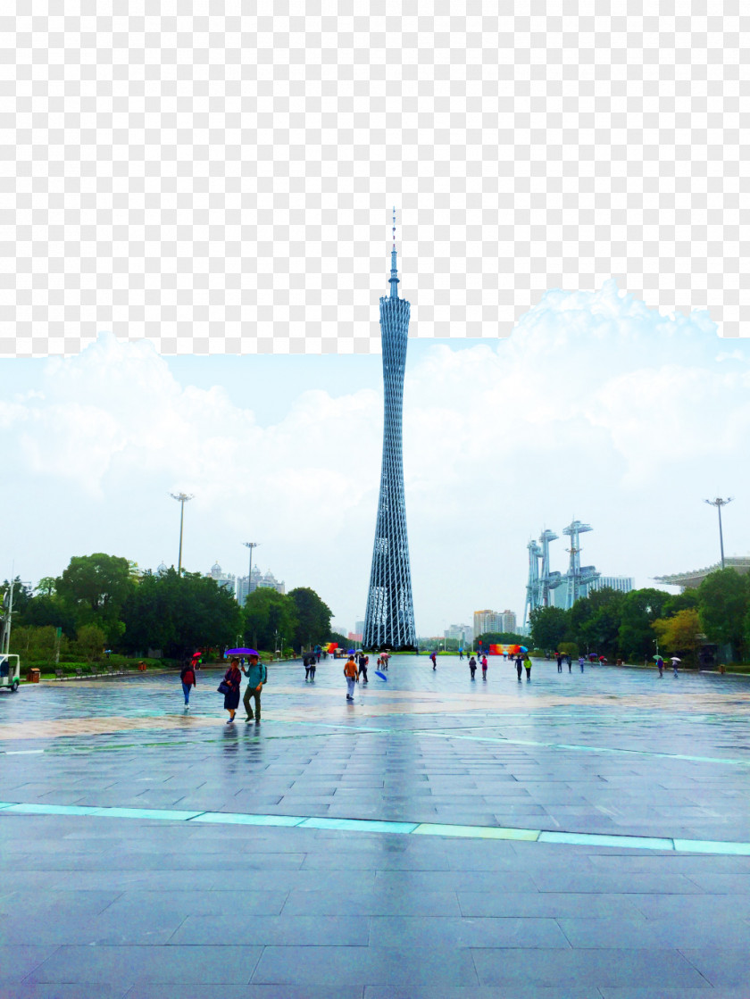 Guangzhou TV Waistline Canton Tower Abraj Al Bait Landmark PNG