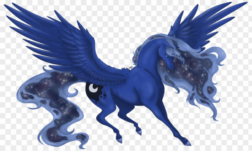 Mustang Unicorn Cobalt Blue Freikörperkultur PNG