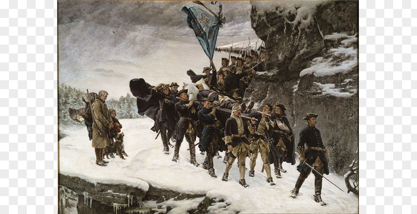 Painting Bringing Home The Body Of King Karl XII Sweden Art Painter PNG