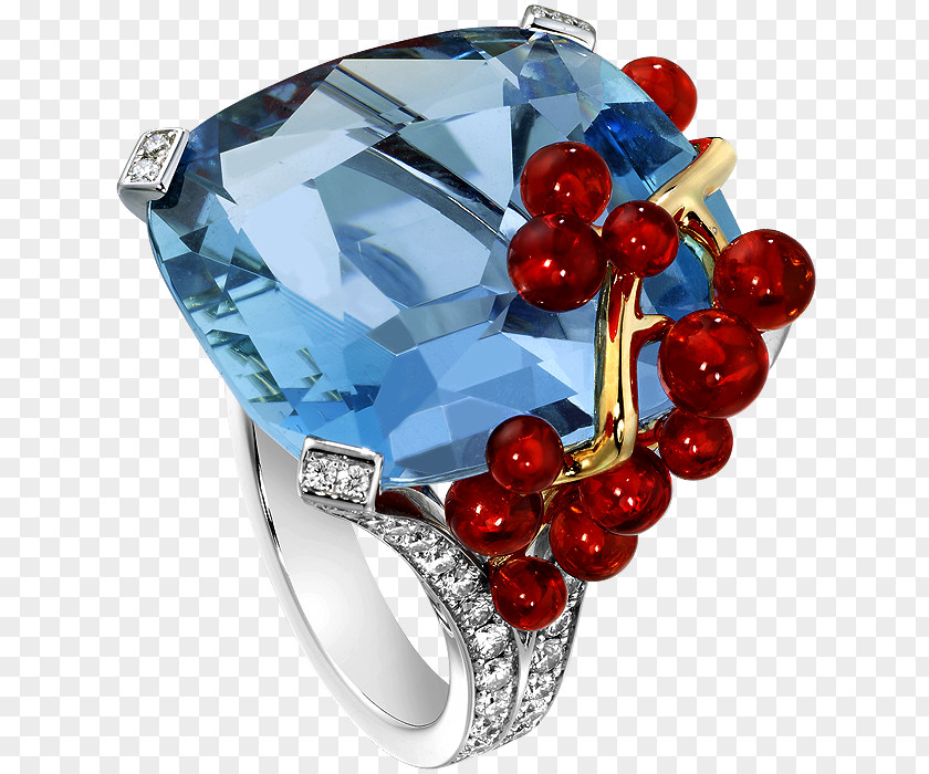 Blue Lagoon Ruby Ring Jewellery Diamond Sapphire PNG
