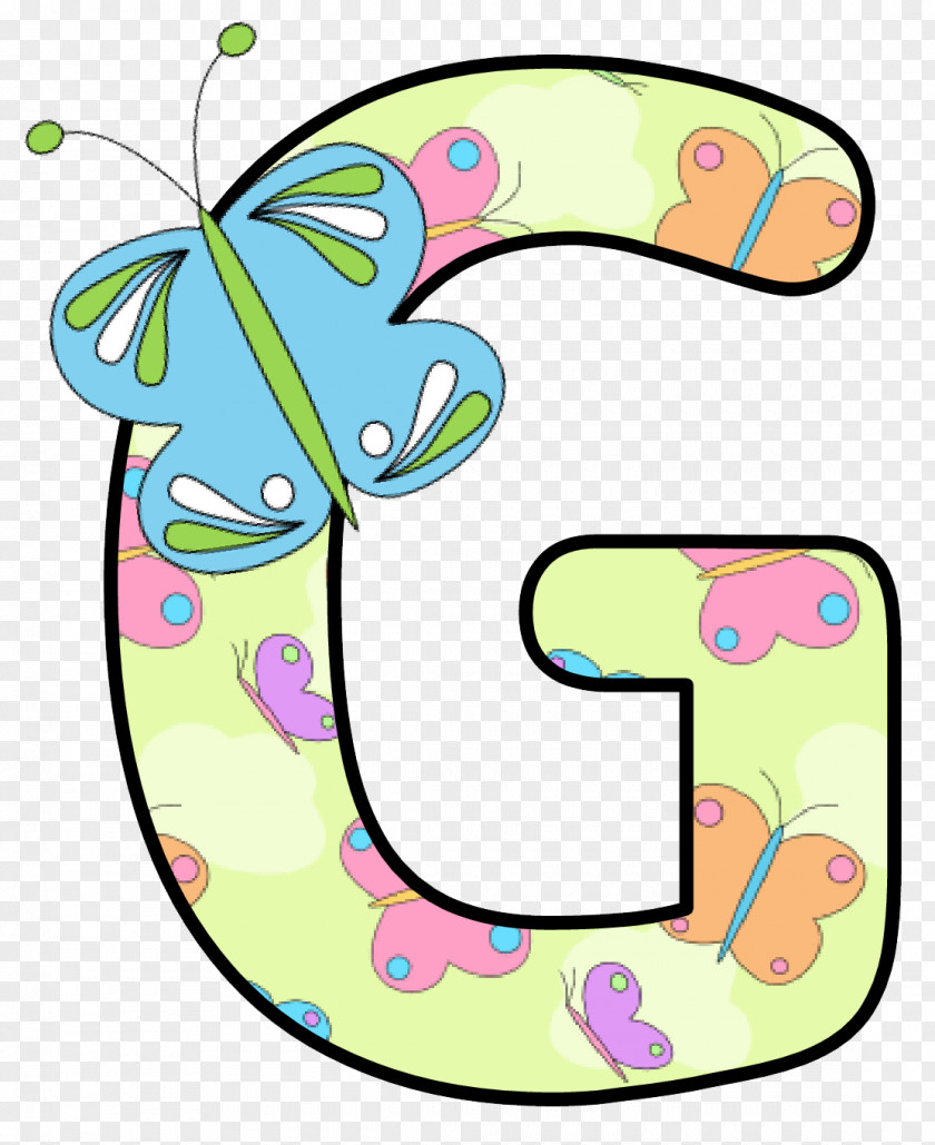 Butterfly Alphabet Letter Clip Art PNG