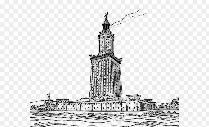 Colossus Of Rhodes Lighthouse Alexandria Library Faros New7Wonders The World PNG