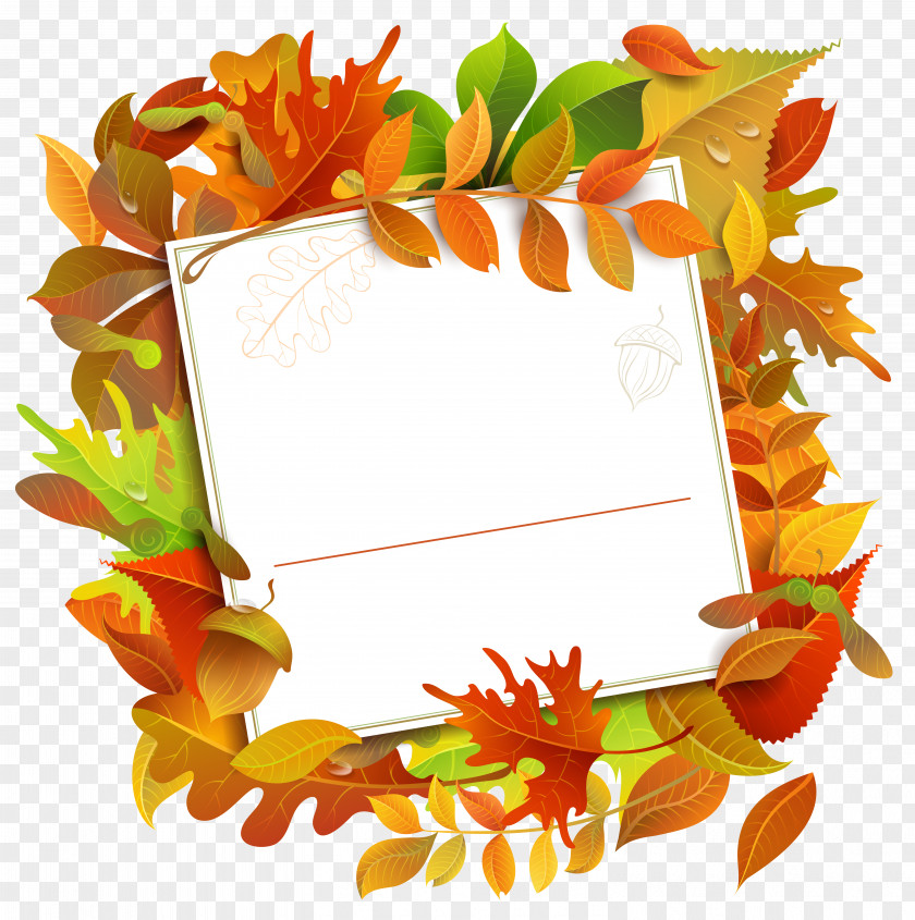 Fall Decorative Blank With Leaves Clipart Image File Formats Lossless Compression PNG