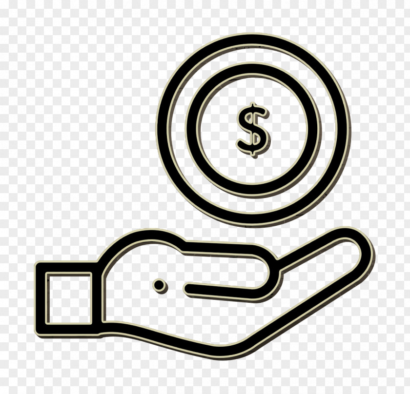 Hand Icon Coin Online Shopping PNG