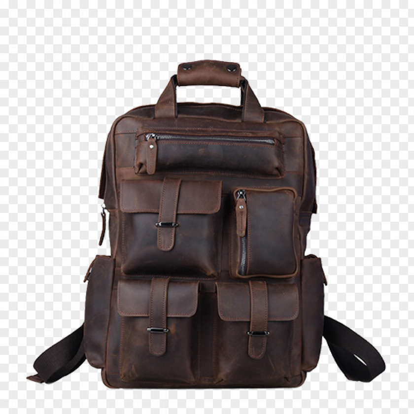 Real Leather Backpack Messenger Bags Camera PNG