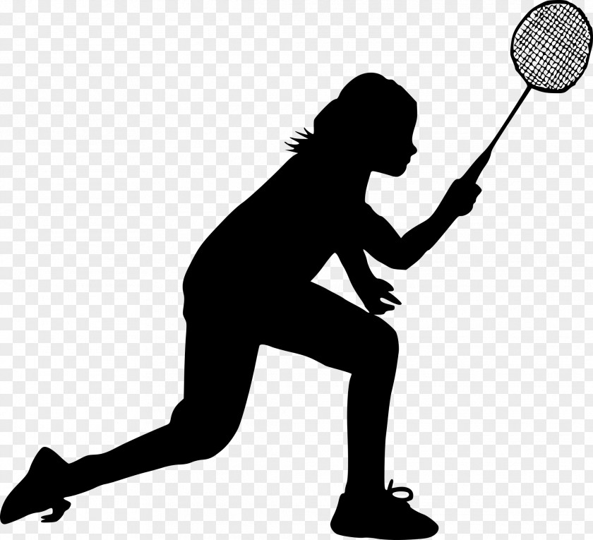 Silhouette Sport Badminton Clip Art PNG