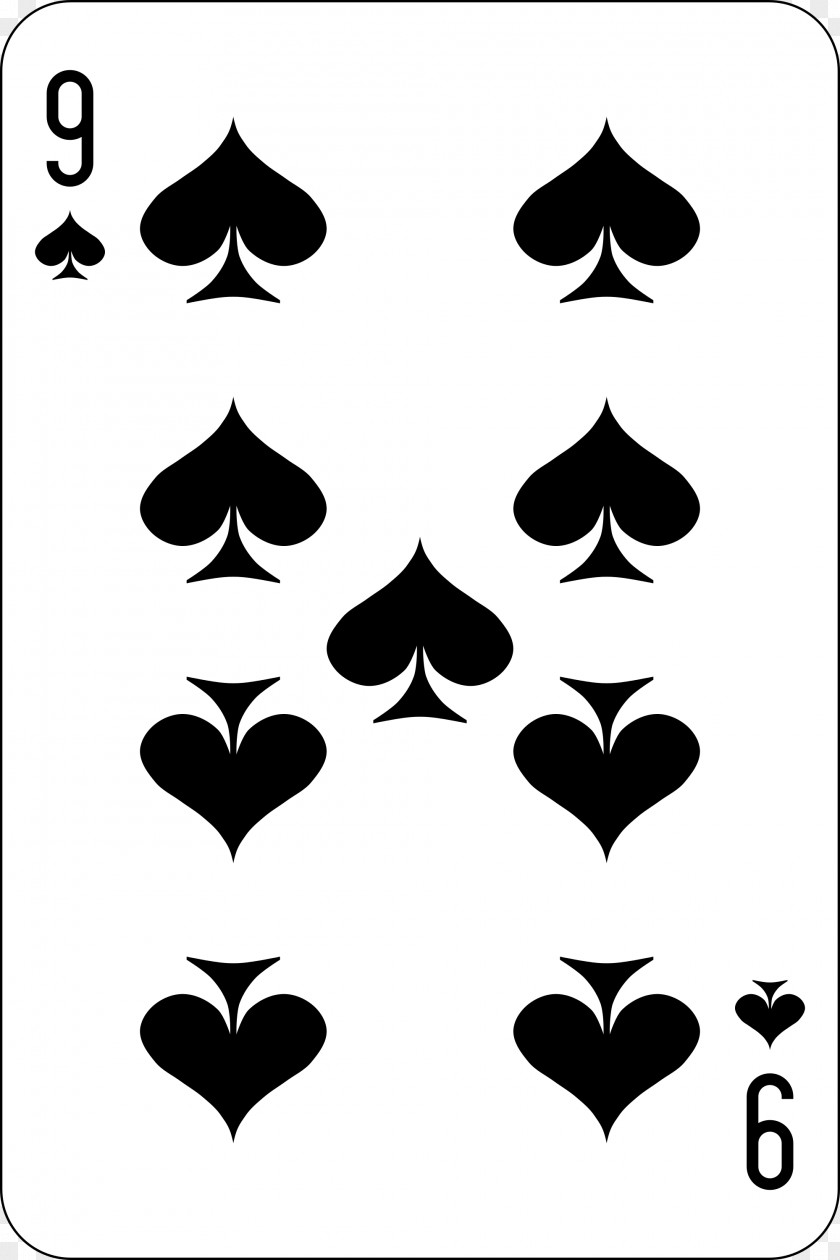 Spade Playing Card Ace Of Spades Espadas Neuf De Pique PNG