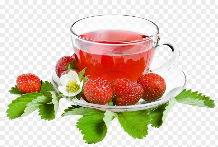 Tea Green Iced Strawberry Juice PNG