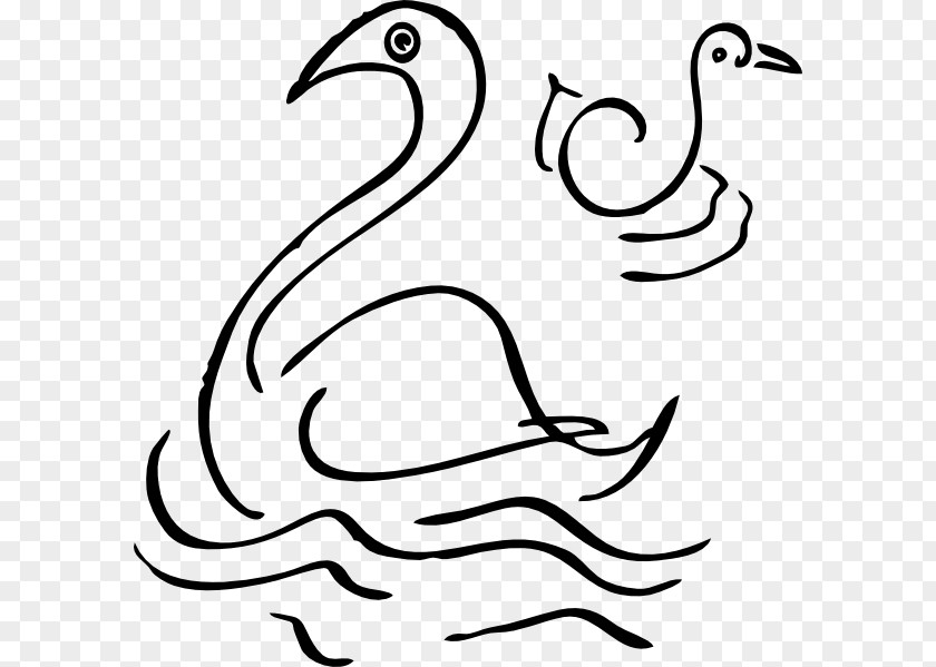 White Swan Cygnini Clip Art PNG