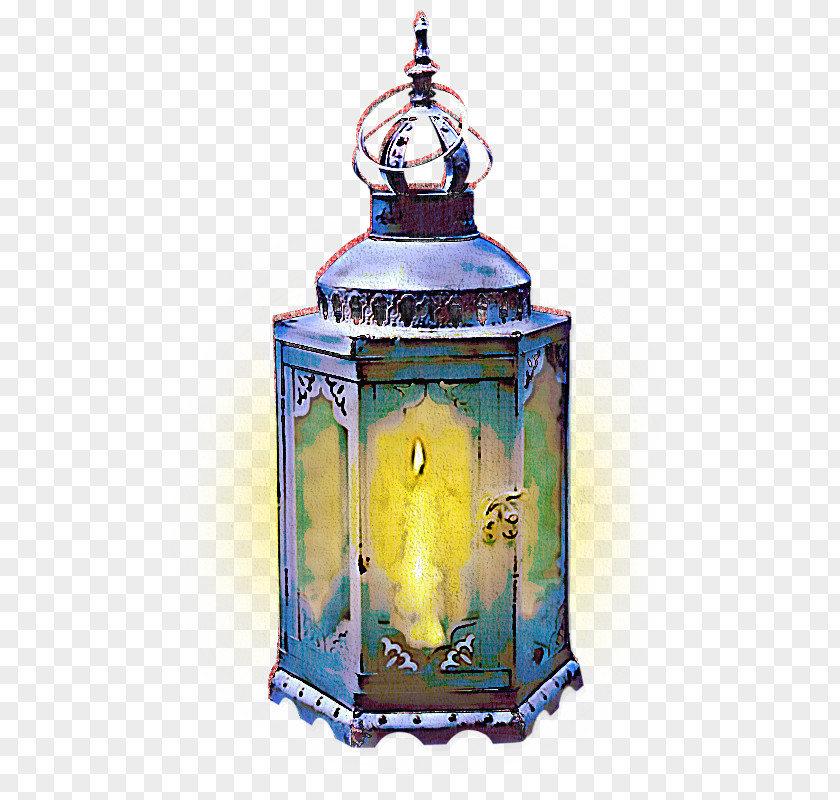 Metal Interior Design Blue Lighting Lantern Light Fixture Candle Holder PNG