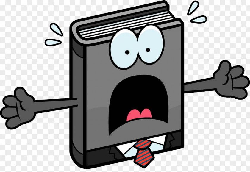 Scared Book Royalty-free Cartoon Illustration PNG