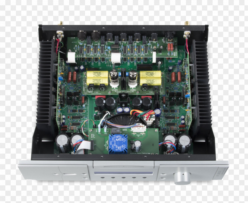 Balanced Audio Power Amplifier Electronics Microcontroller Preamplifier PNG