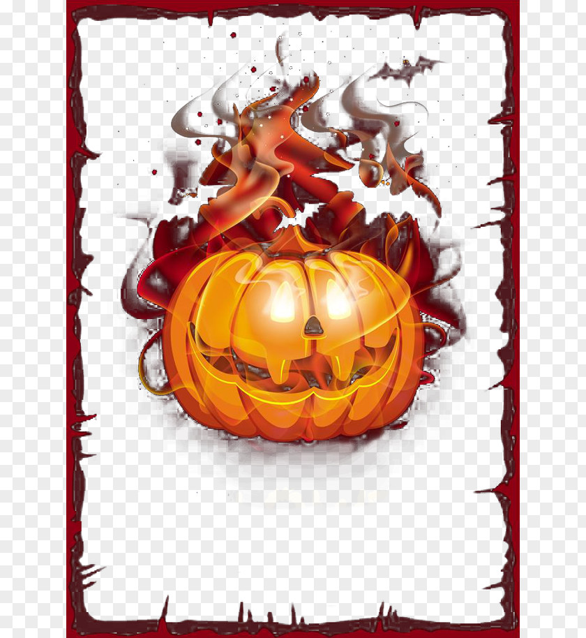 Painted Pumpkin Pattern Calabaza Jack-o'-lantern Halloween PNG