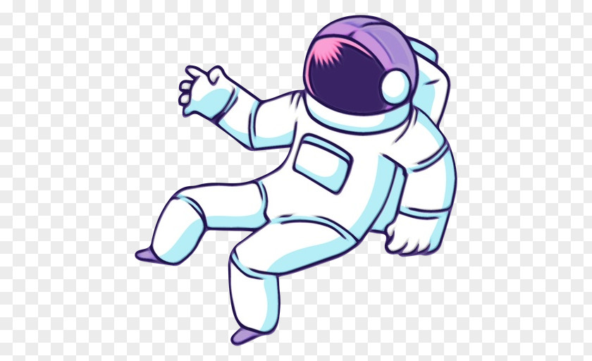 Gesture Line Art Astronaut Cartoon PNG