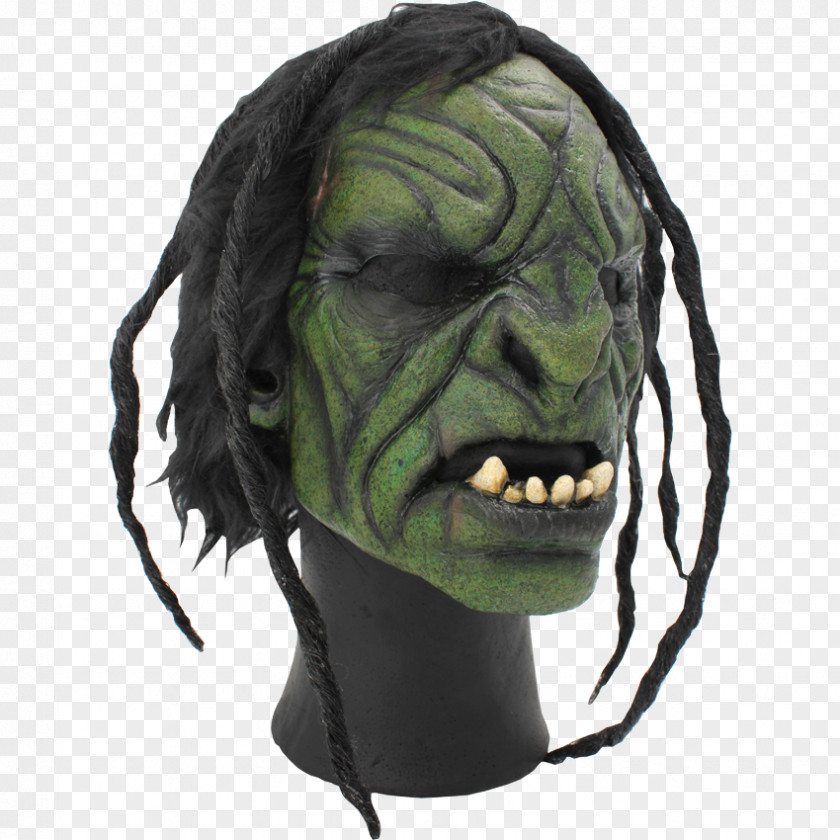 Mask Green Goblin Face Character PNG