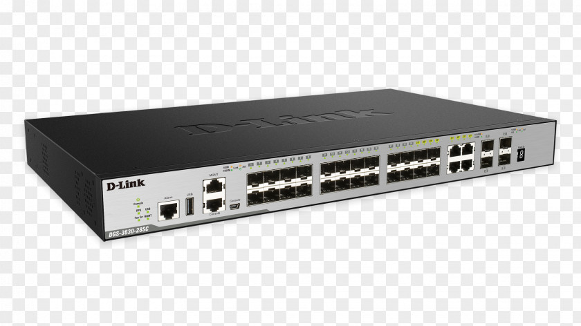 Switch Stackable Gigabit Ethernet Small Form-factor Pluggable Transceiver Network D-Link PNG