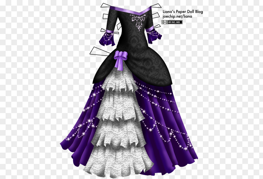 Black Lace Ball Gown Dress Formal Wear Evening PNG