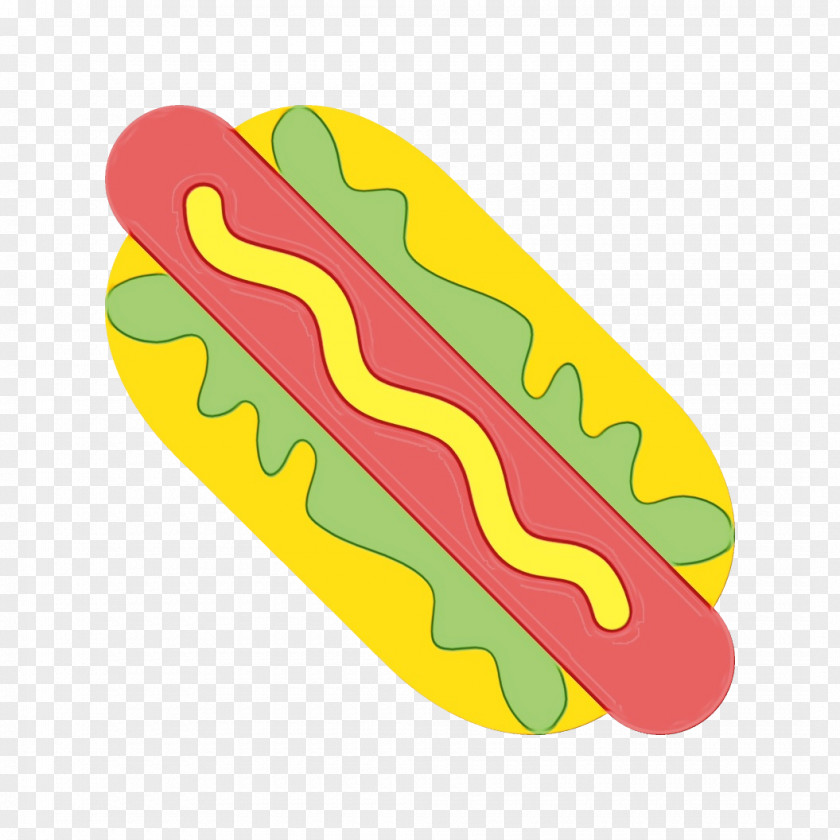 Fast Food Yellow Hot Dog Bun PNG