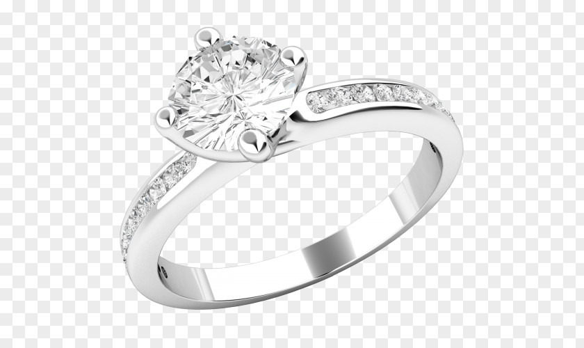 Ring Wedding Princess Cut Eternity Diamond PNG
