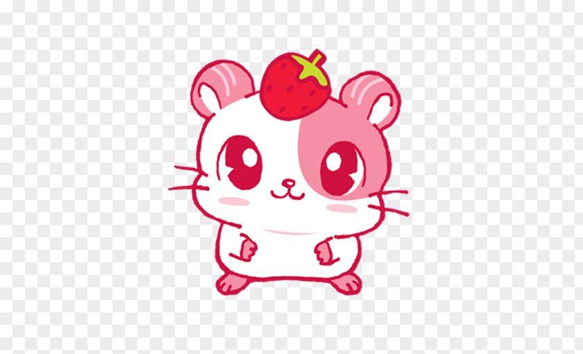 Strawberry Overhead Kitten Cat Cuteness Cartoon Illustration PNG
