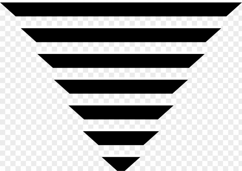 Black And White Pyramid Line Triangle PNG