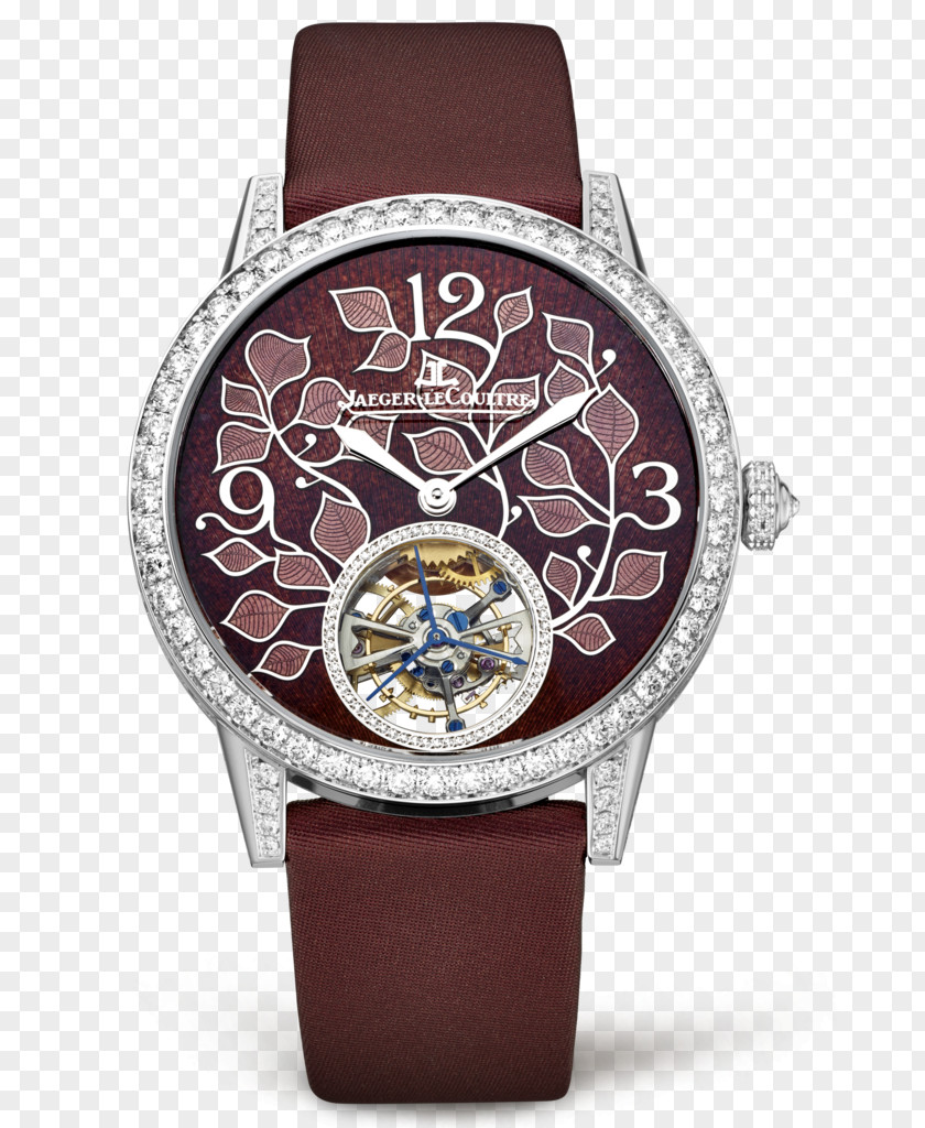 Jaeger-LeCoultre Watches Female Form Carved Brown Automatic Watch Chronograph Bulova PNG