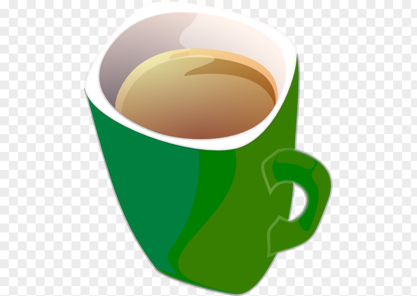 Tea Coffee Cup Green Clip Art PNG