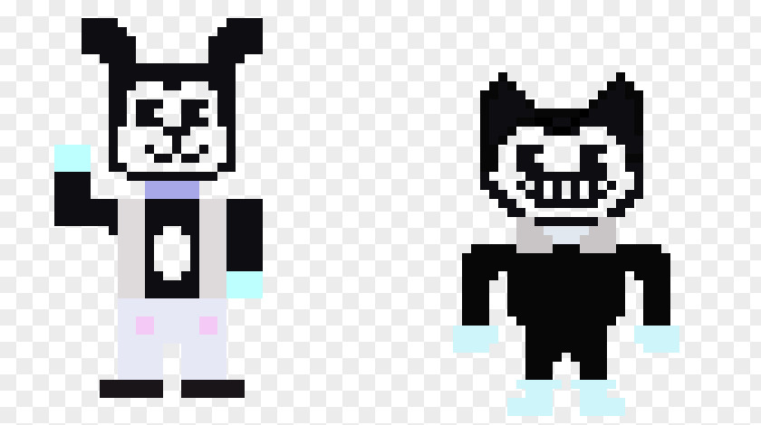 Bendy And The Ink Machine Mask Pixel Art Clip PNG