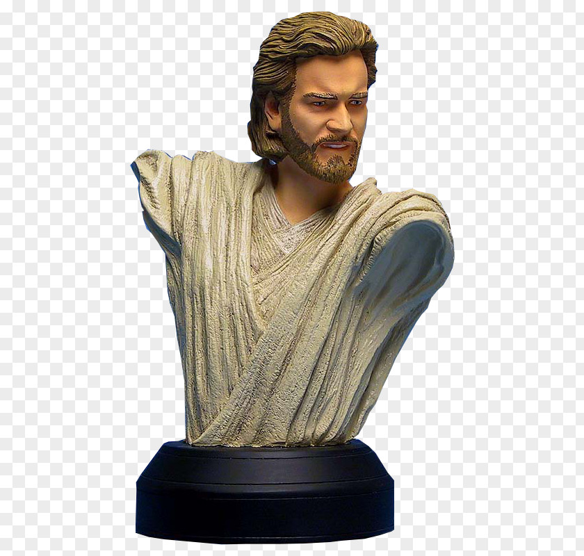 Bust Obi-Wan Kenobi Classical Sculpture Facial Hair PNG