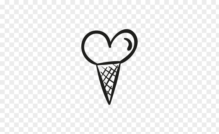 Ice Heart Cream Cones Biscuit Roll Chocolate PNG