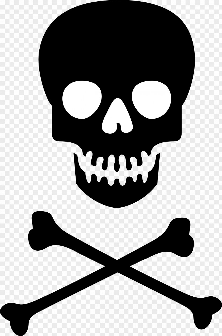 Skull And Crossbones Clipart Hazard Symbol Poison Clip Art PNG