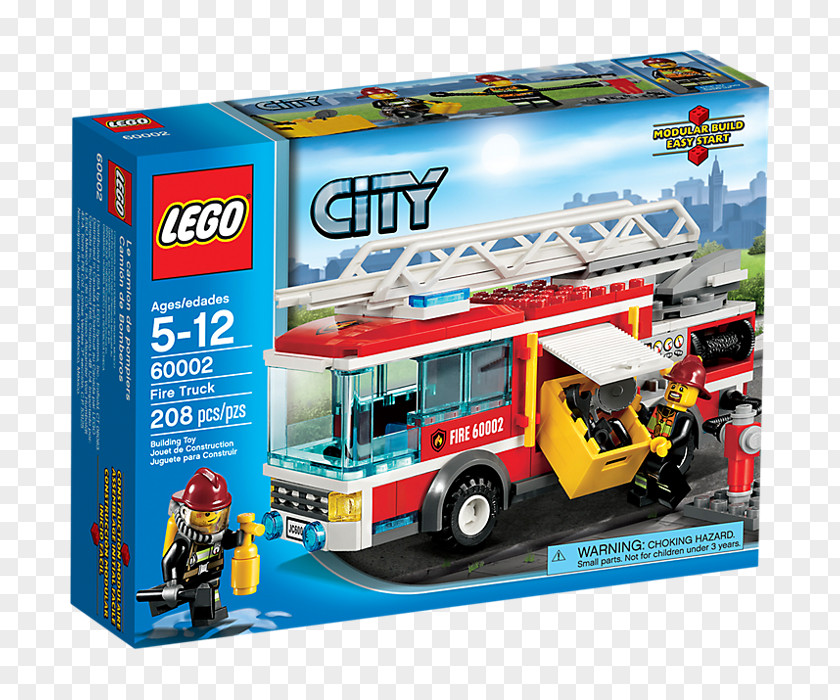 Toy Lego City LEGO 60002 Fire Truck Minifigure PNG