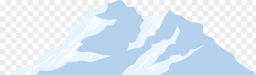 Creative Cartoon Iceberg Mountain PNG