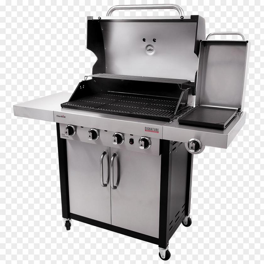 Gas Grill Barbecue Char-Broil Signature 4 Burner Commercial Series 463276016 Grilling PNG