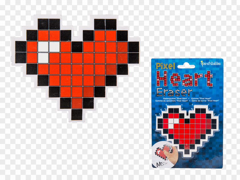 Heart 8-bit Color Pixel Art PNG