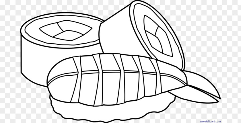 Sushi Japanese Cuisine Line Art California Roll Makizushi PNG