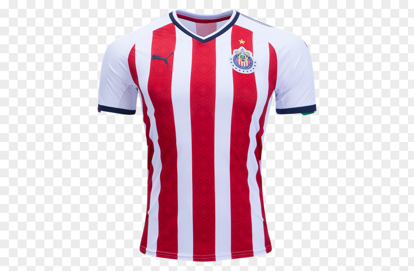 T-shirt C.D. Guadalajara Chivas USA 2017–18 Liga MX Season Copa PNG