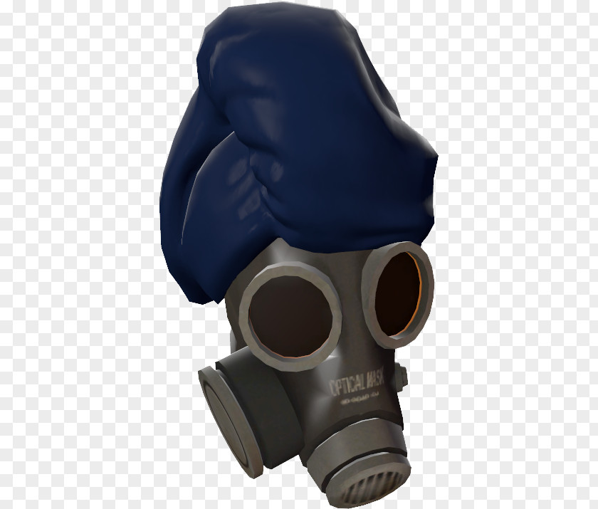 Gas Mask Cobalt Blue PNG