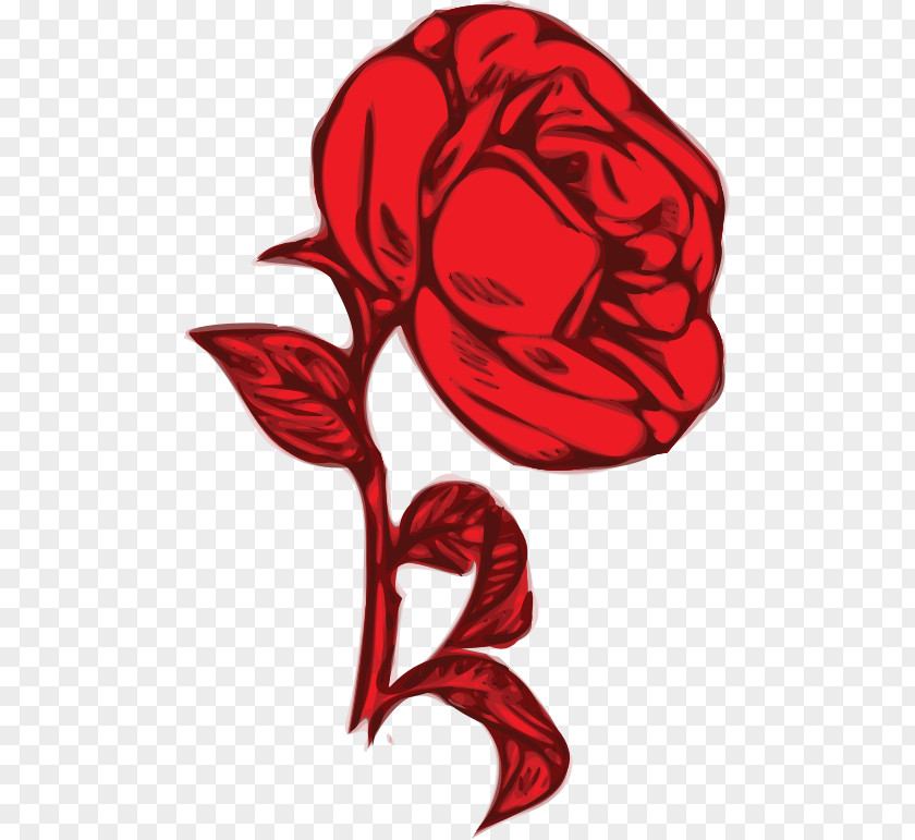 Red Flower Rose Clip Art PNG