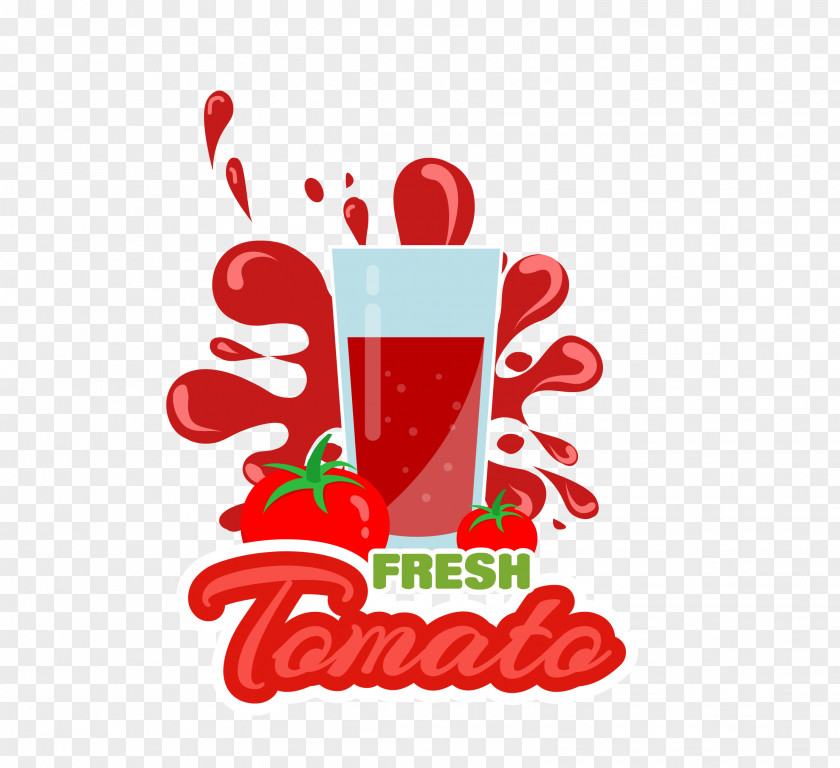 Tomato Juice Fruit Logo PNG