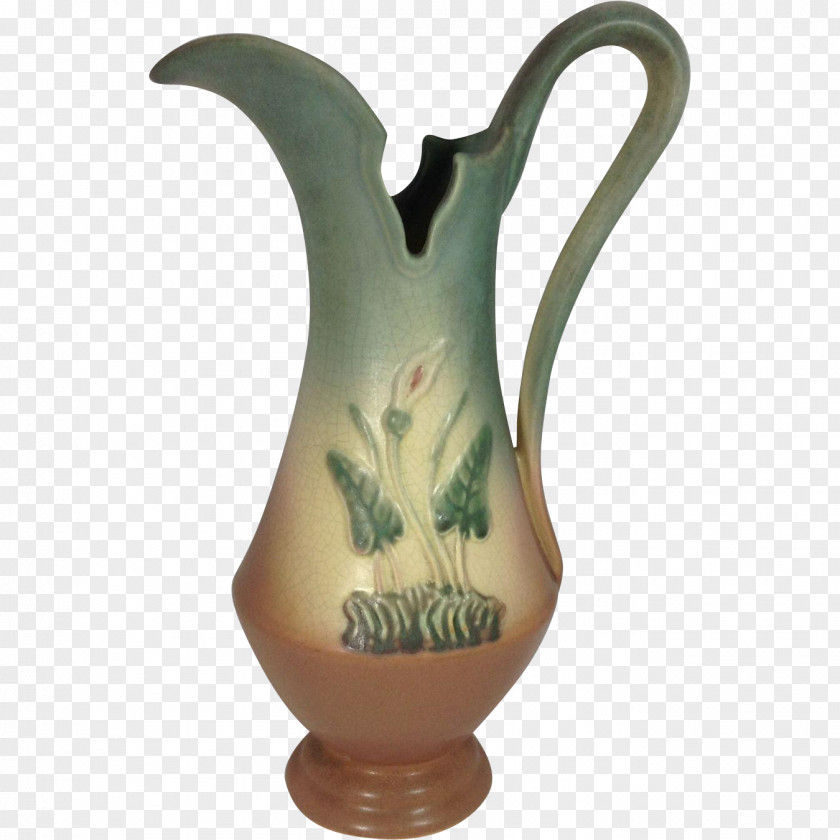 Callalily Pitcher Jug Ceramic Vase Pottery PNG