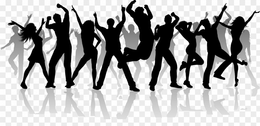 Group Dance Silhouette Clip Art PNG