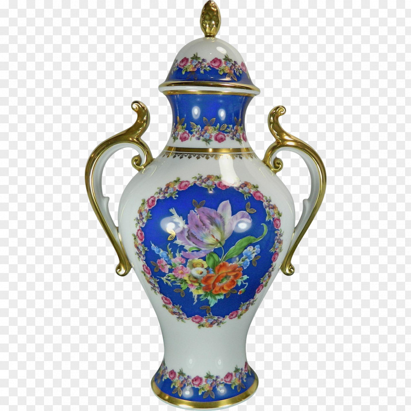 Retro Hand Painted Ceramic Vase Tableware Porcelain Urn PNG