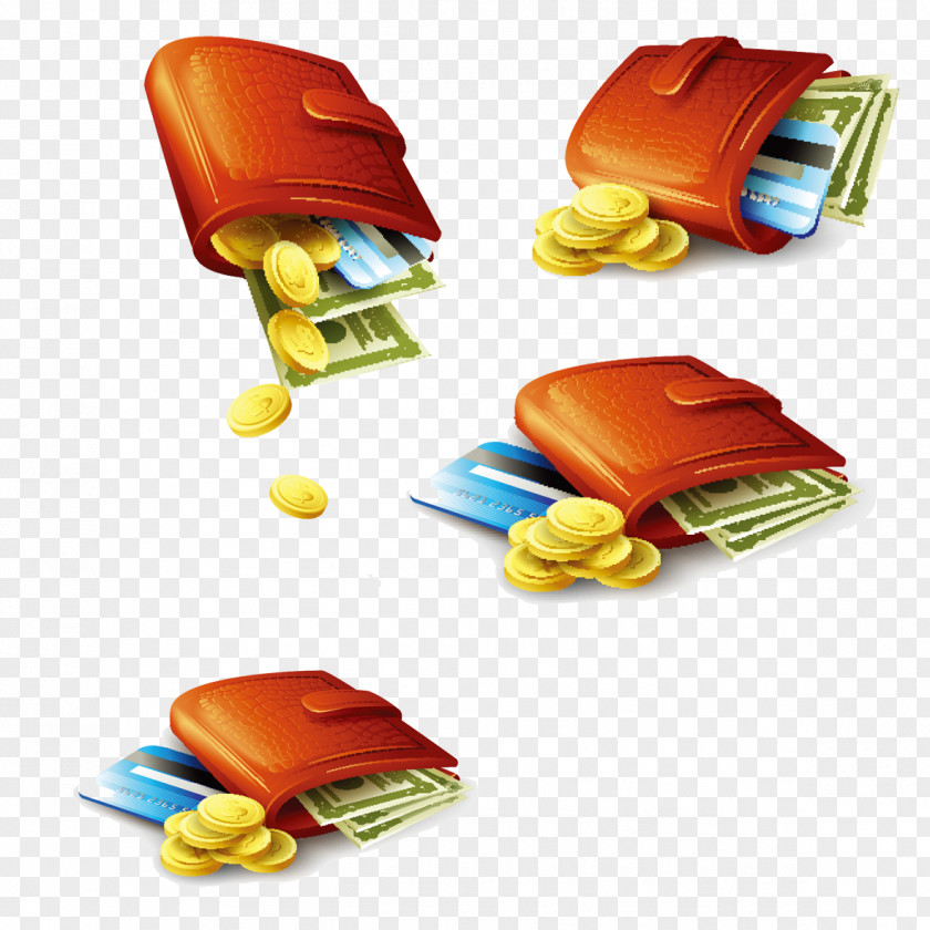 Wallet Money Coin Credit Card PNG