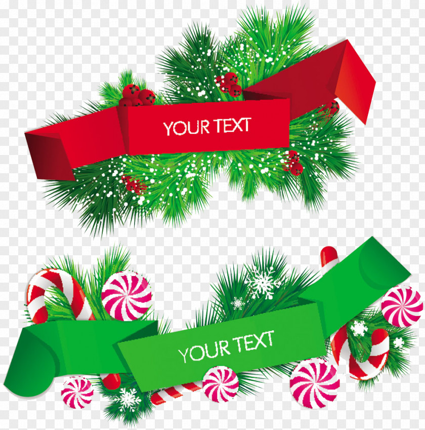 WordPad Christmas Collection Web Banner Clip Art PNG