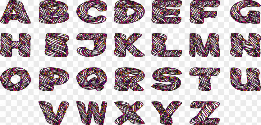 Alphabet Collection Purple Violet Body Jewellery Font PNG