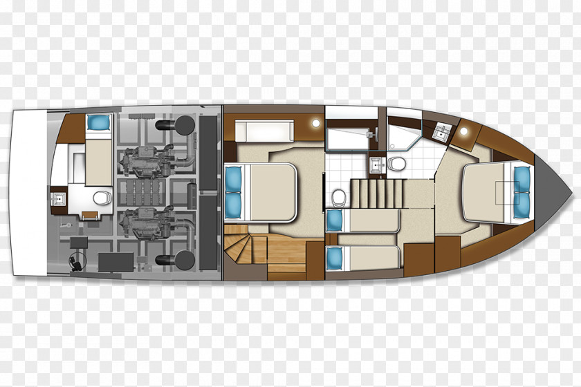 Bridge Express Cruiser Boat Yacht Port And Starboard PNG