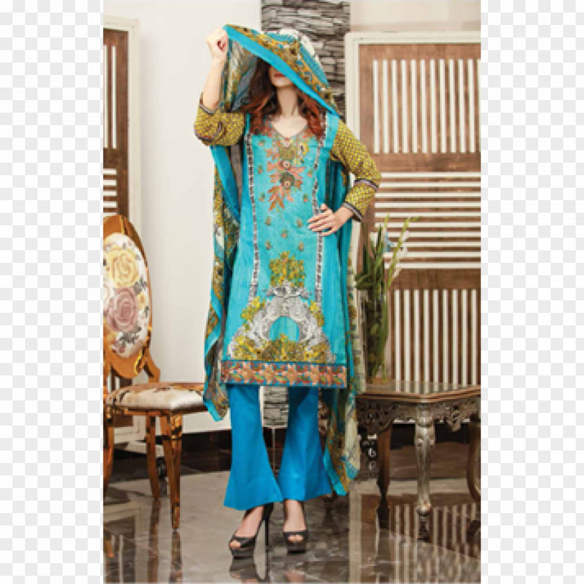 Dupatta Outerwear Turquoise PNG