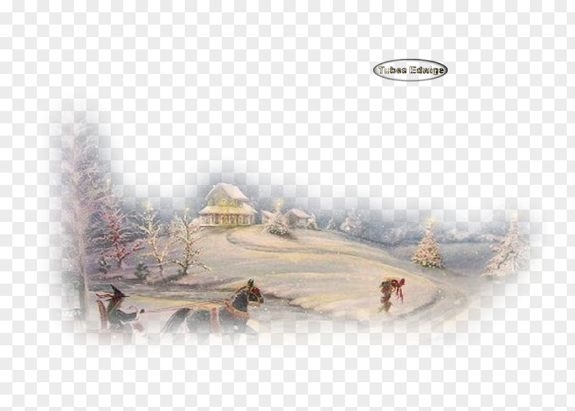 Winter Scenery Bing Le Bagacum Psp Tubes Snow Illustration PNG